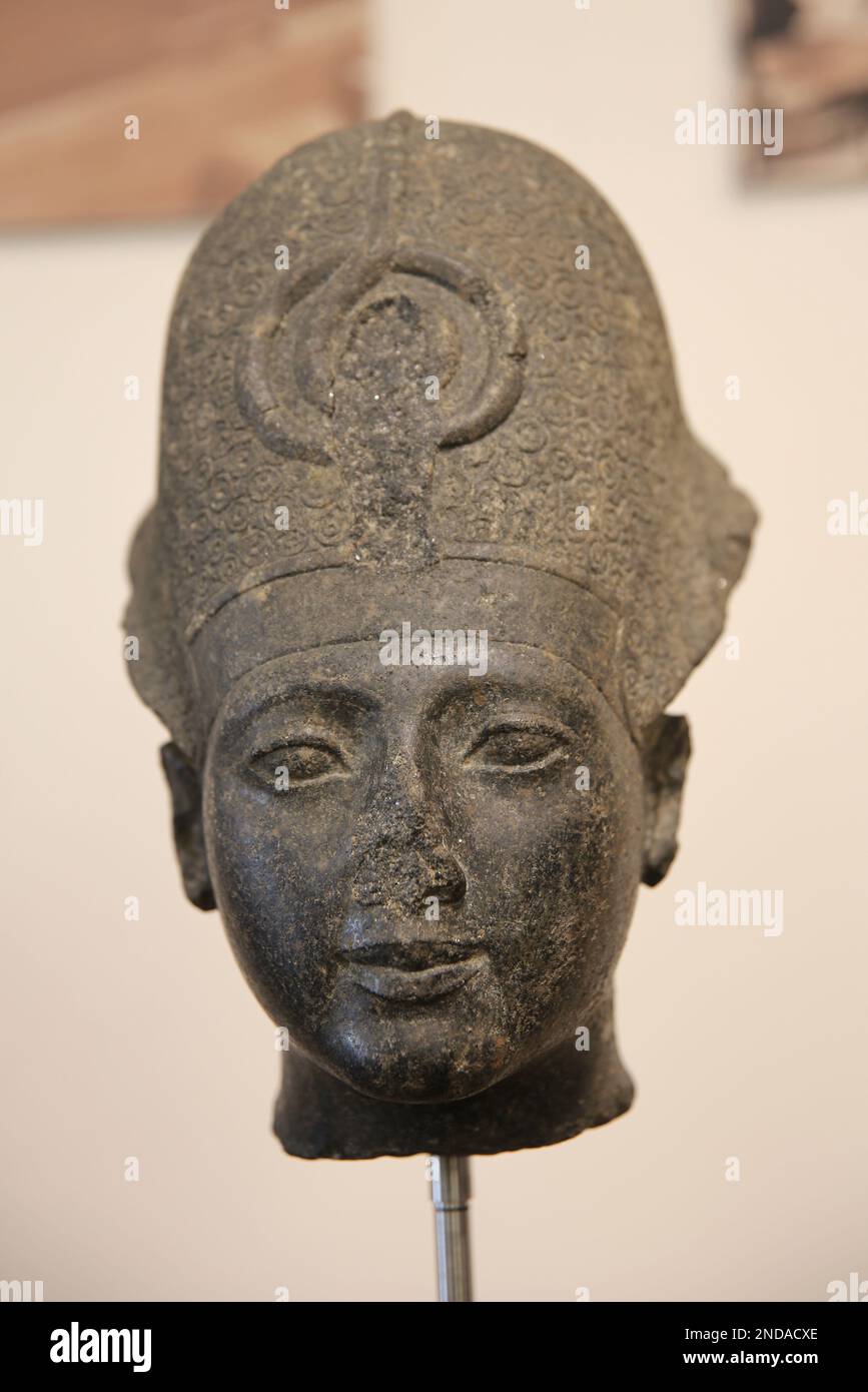 Leiter von Sethi I (1289-1278 v. Chr.). Neues Königreich. Dynastie XIX Ägypten. Barracco Museum of Antique Sculpture. Rom. Italien. Stockfoto