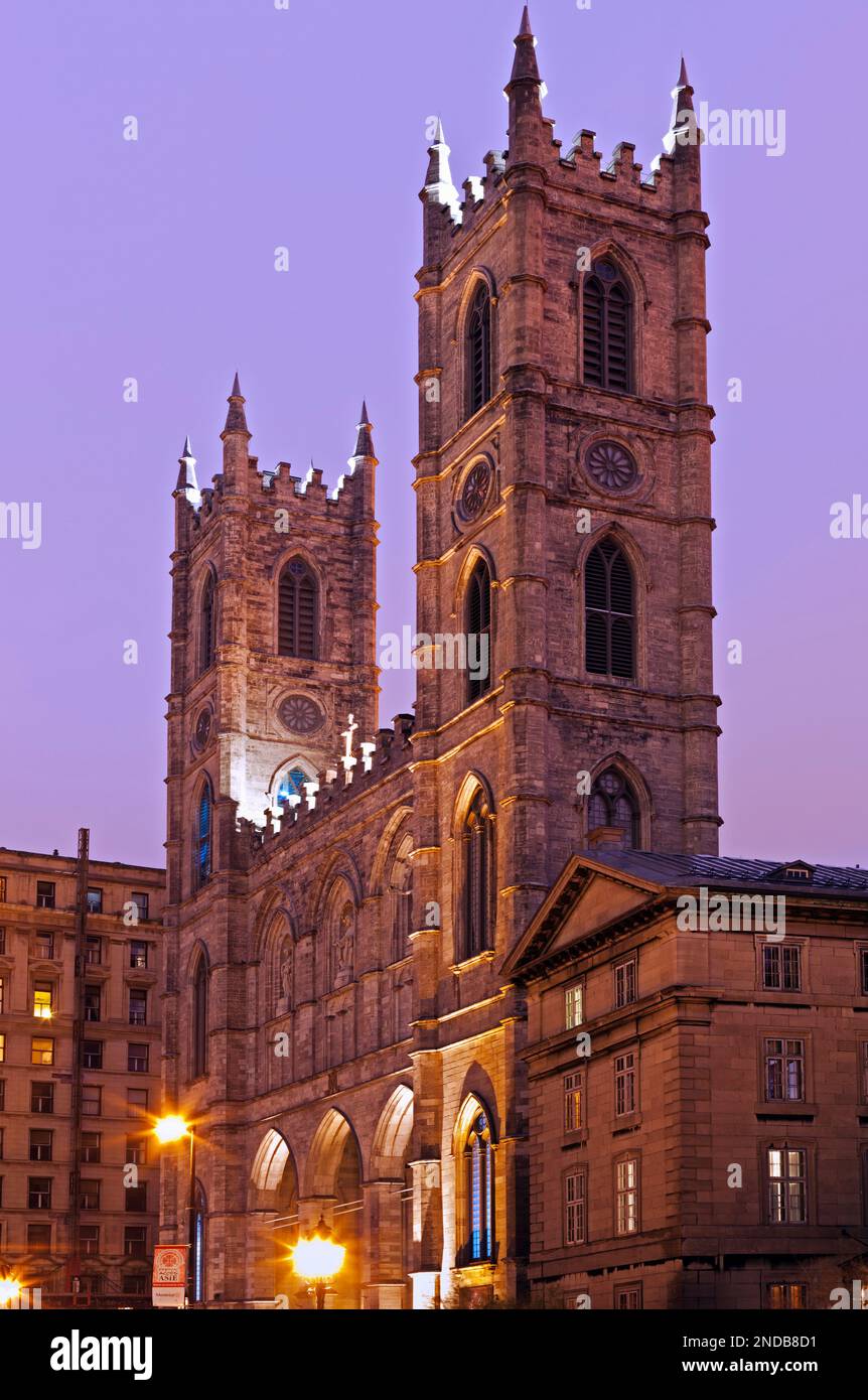 Kanada, Quebec, Montreal, Notre Dame Kathedrale Stockfoto