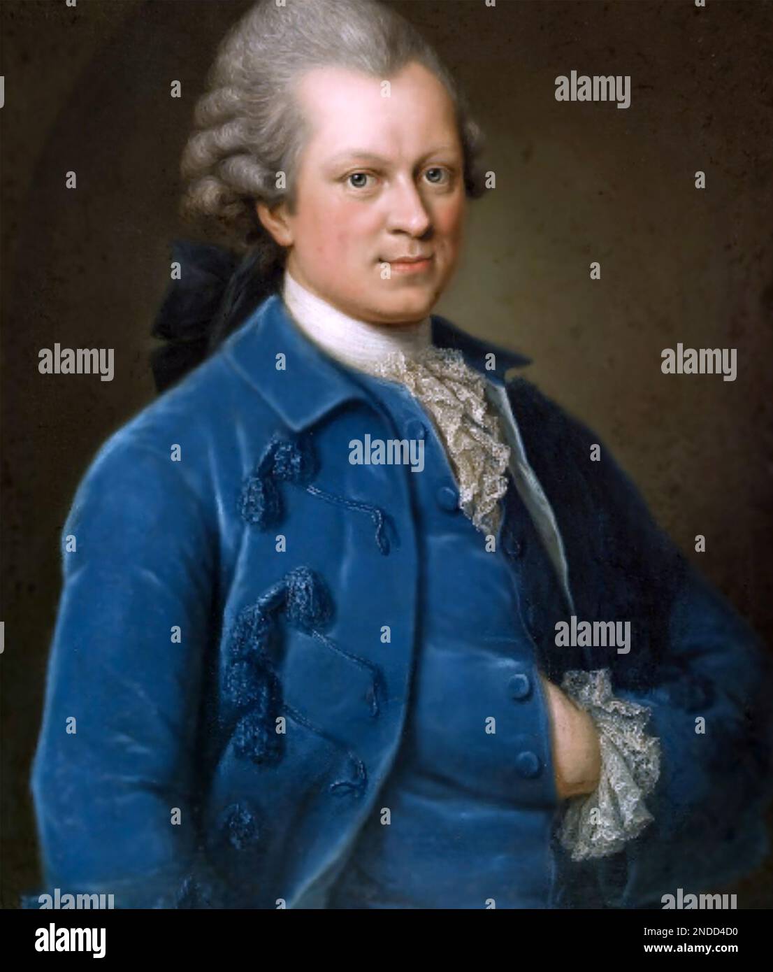 GOTTHOLD LESSING (1729-1781) Deutscher Philosoph und Dramatiker 1771. Stockfoto