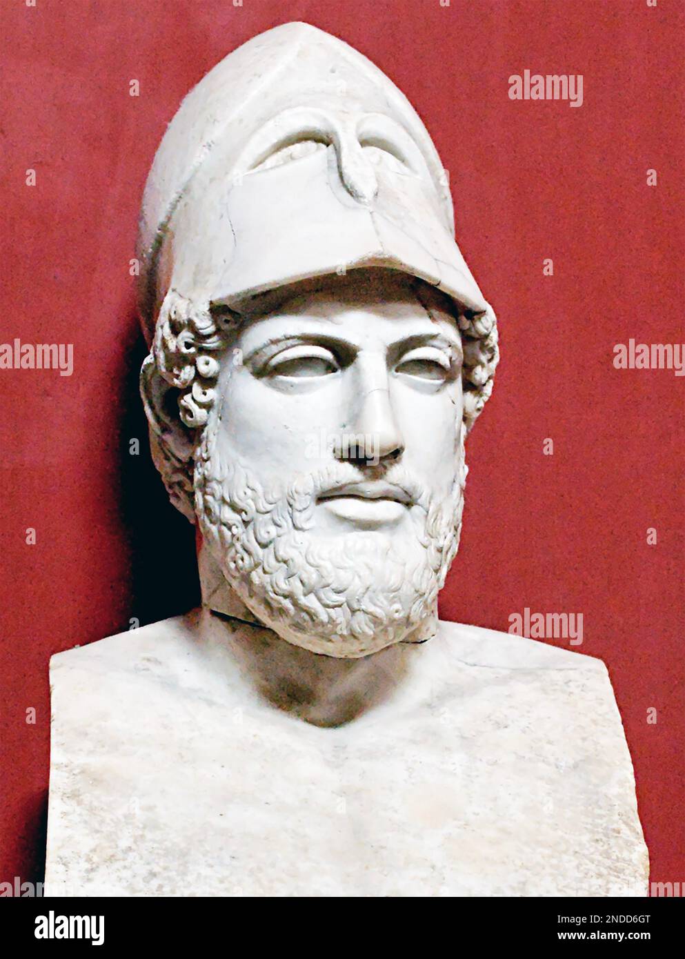 PERICLES (c 495-429 v. Chr.) Athener Soldat. Eine römische Kopie eines griechischen Originals C 430BC Stockfoto