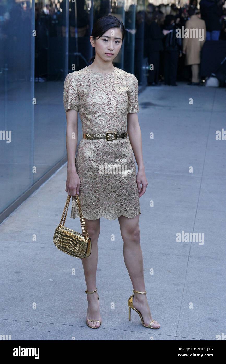 New York, New York, USA. 15. Februar 2023. Yuina ist bei der Michael Kors Herbst Winter 2023 Fashion Show, Highline Stages, New York, NY, 15. Februar 2023 anwesend. Kredit: Kristin Callahan/Everett Collection/Alamy Live News Stockfoto