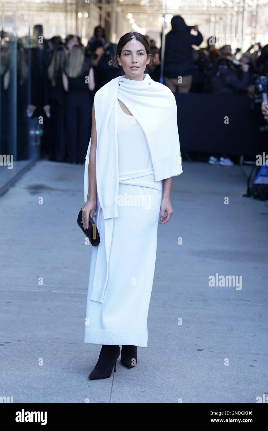 New York, New York, USA. 15. Februar 2023. Lily Aldridge in Anwesenheit von Michael Kors Herbst Winter 2023 Fashion Show, Highline Stages, New York, NY, 15. Februar 2023. Kredit: Kristin Callahan/Everett Collection/Alamy Live News Stockfoto