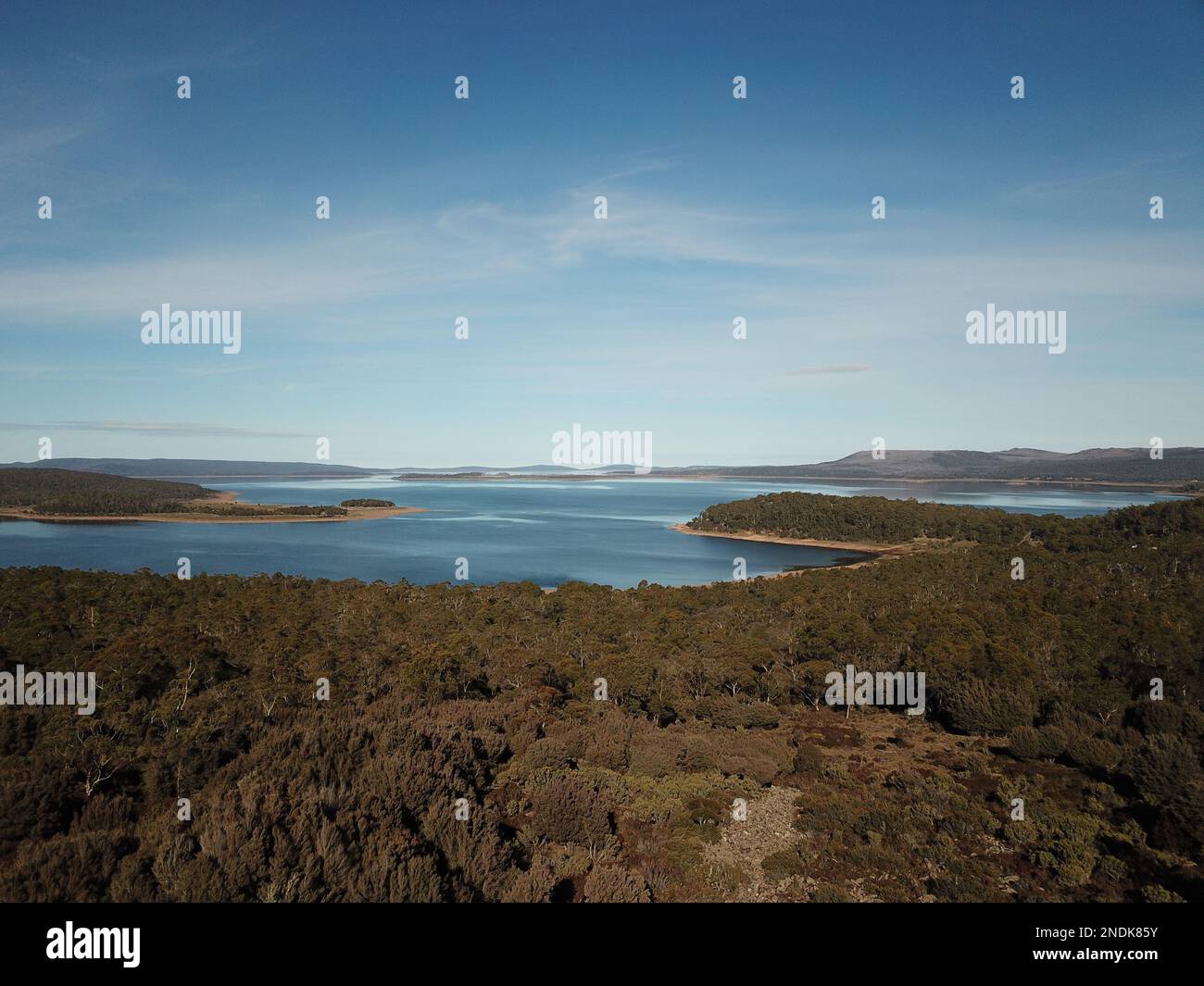 Große Seen In Tasmanien Stockfoto