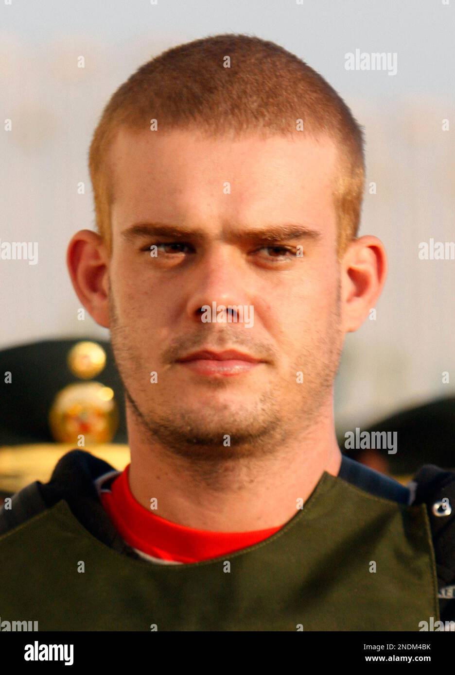 Dutch citizen Joran Van der Sloot is escorted by Peru's police officers