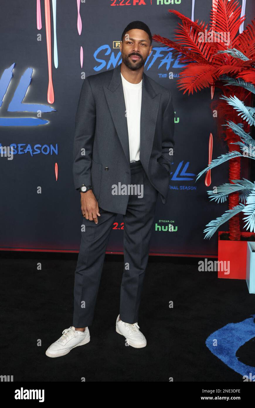 Devaughn Nixon, auf dem Red Carpet Premiere Event für die sechste und letzte Saison des „Schneefalls“ von FX im Academy Museum of Motion Pictures, Ted Mann Theater in Los Angeles, CA, USA am 15. Februar 2022. Foto: Fati Sadou/ABACAPRESS.COM Stockfoto