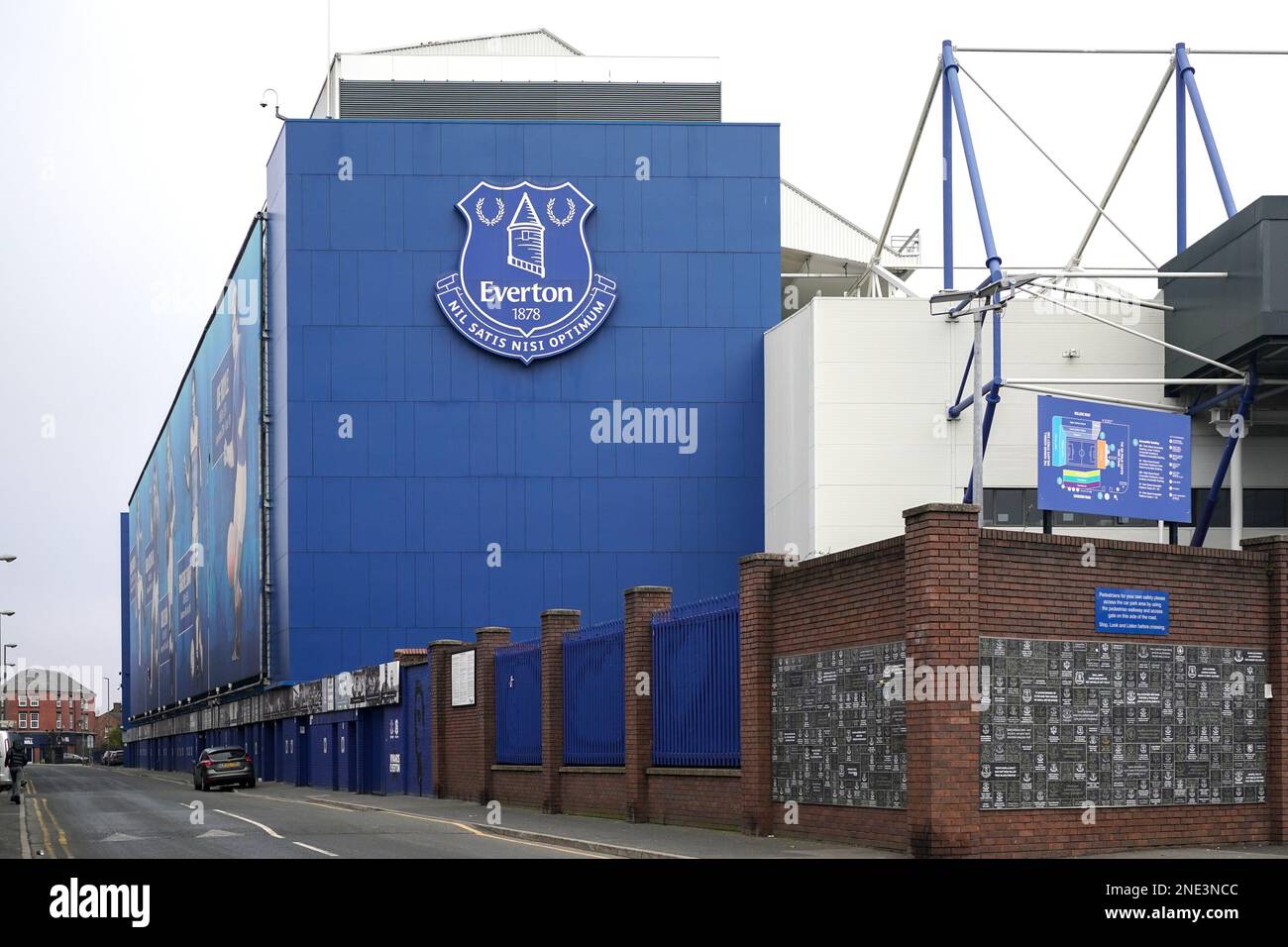Die Heimat des Everton FC Goodison Park. Stockfoto