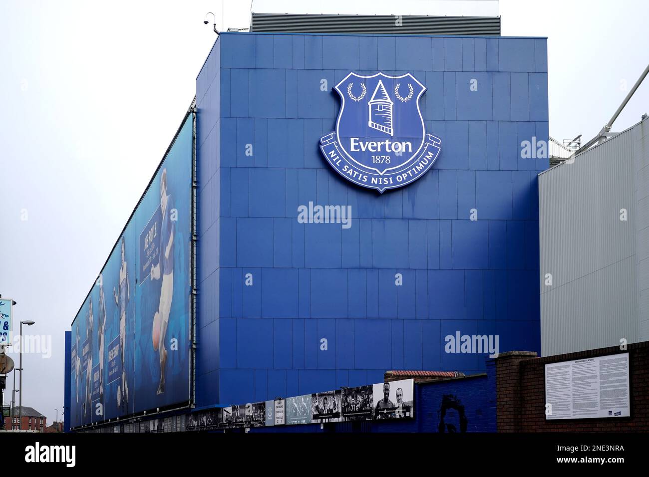 Die Heimat des Everton FC Goodison Park. Stockfoto