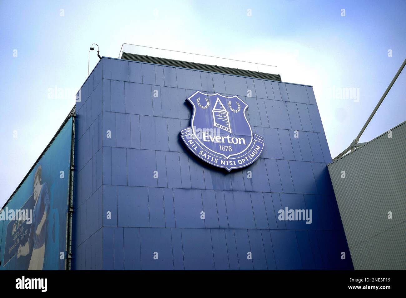Die Heimat des Everton FC Goodison Park. Stockfoto