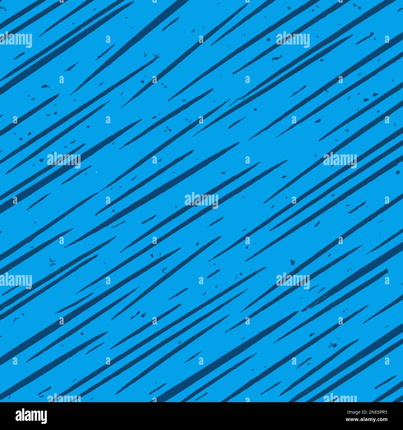 Blaues Muster Mit Diagonalen Linien Vektor Hintergrundstil. Handgefertigte Vektorkunst. Stock Vektor