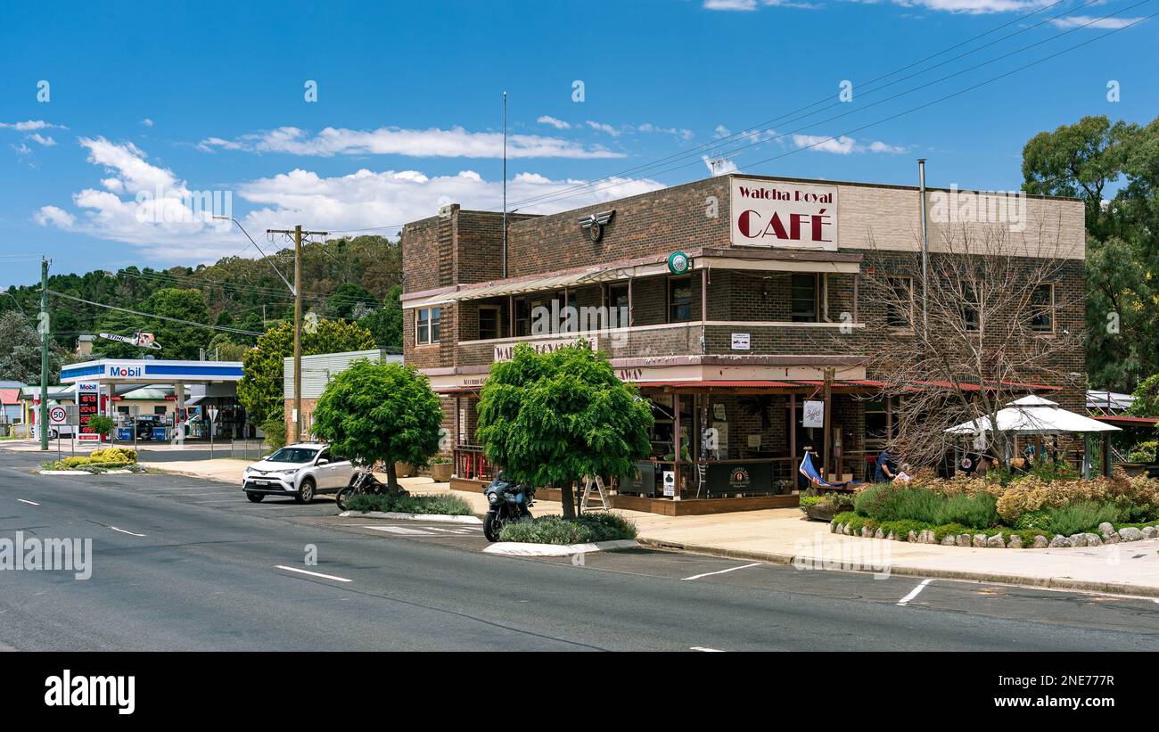 Walcha, New South Wales, Australien - Royal Cafe Gebäude Stockfoto