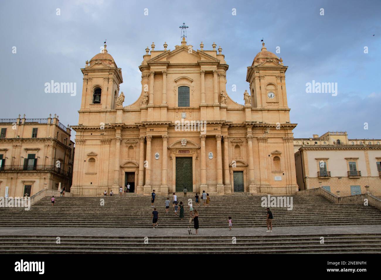 In Noto, Italien, auf der 08- 01-22, die Kathedrale des Heiligen Nikolaus Stockfoto