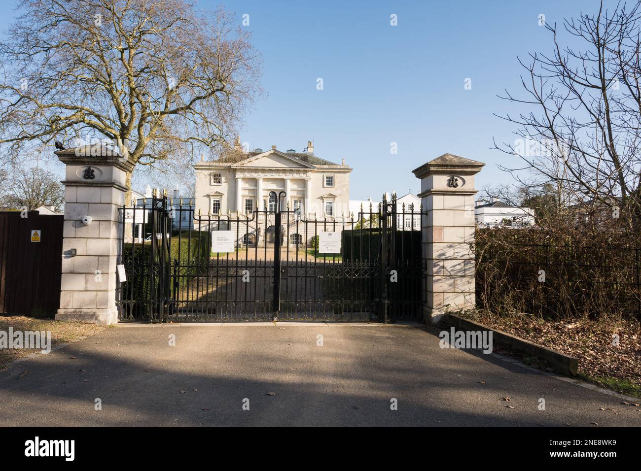 Eintritt zur Royal Ballet School, White Lodge, Richmond Park, London, TW10, England, Großbritannien Stockfoto