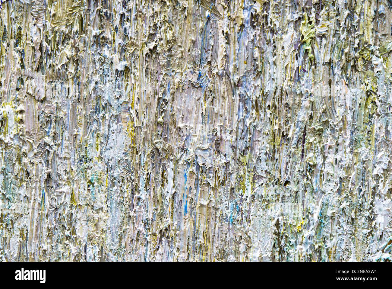 Bunte abstrakte Ölgemälde Kunst Hintergrund. Textur von Leinwand und Ölfarbe. Stockfoto