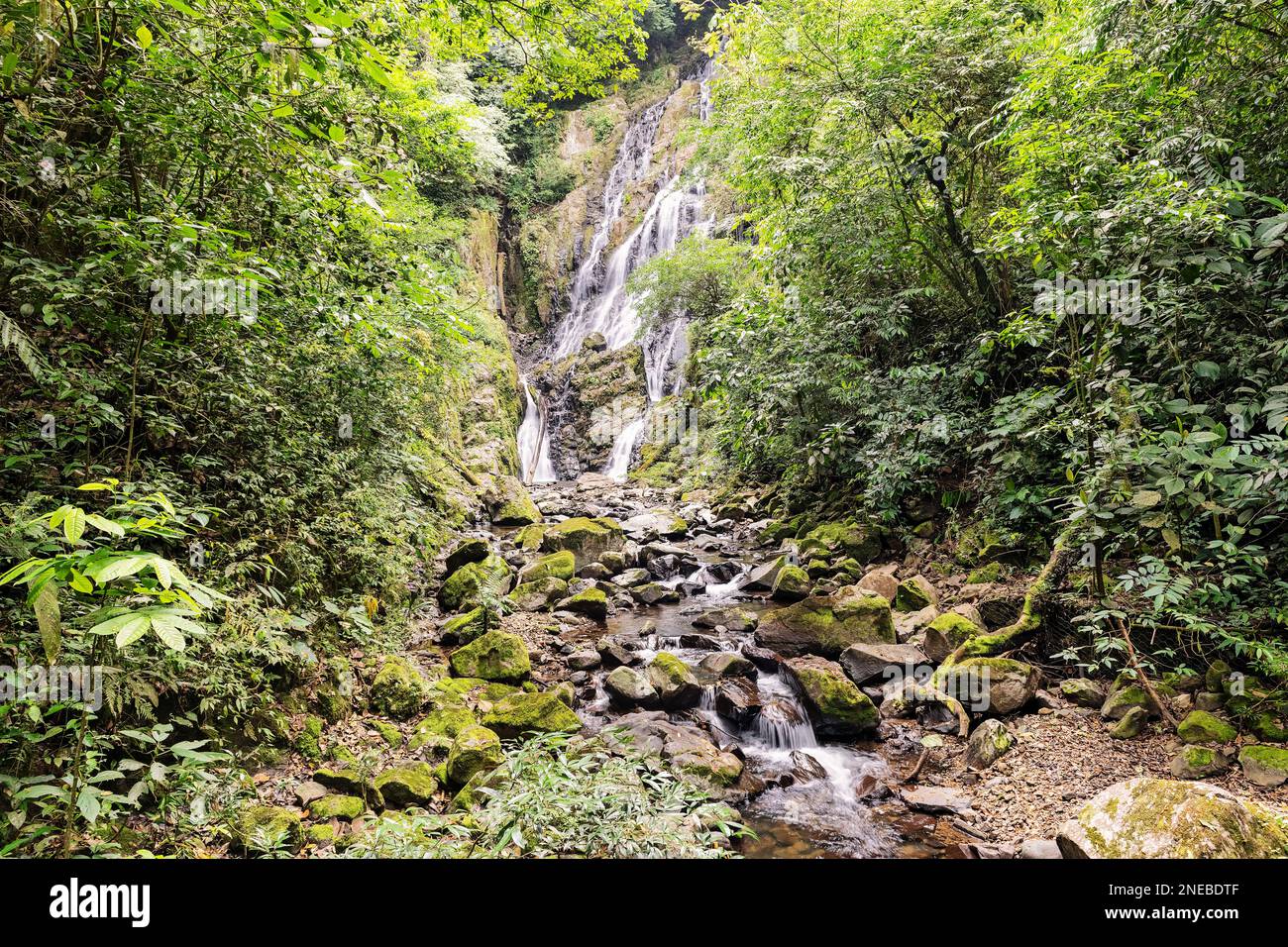 Gelegen im Anton Valley in El Valle Wasserfälle genannt Chorro Macho. Im Preis inbegriffen sind Wanderwege und der Mountain Water Swimmingpool. Stockfoto