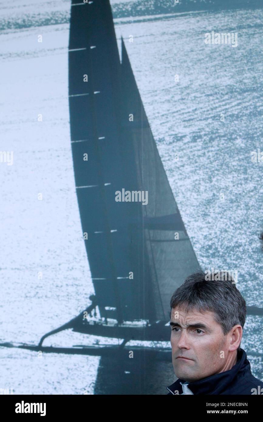 BMW Oracle Racing CEO and skipper Russell Coutts, from New Zealand, is ...