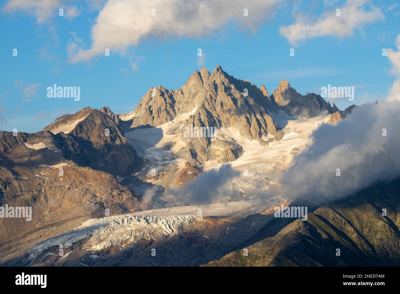 Der Gipfel der Aiguille du Tour von Brevent - Chamonix Stockfoto