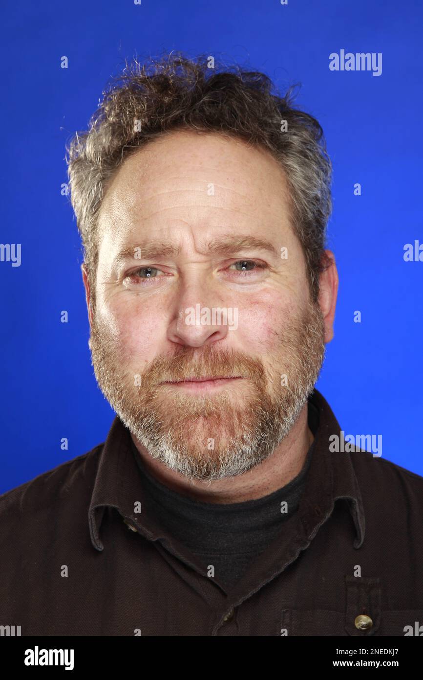 Executive producer Glen Sherman of the film All My Friends Are Funeral Singers poses for a portrait at the Gibson Guitar Lounge during the Sundance Film Festival in Park City, Utah on Wednesday, Jan. 27, 2010. (AP Photo/Carlo Allegri) Stockfoto