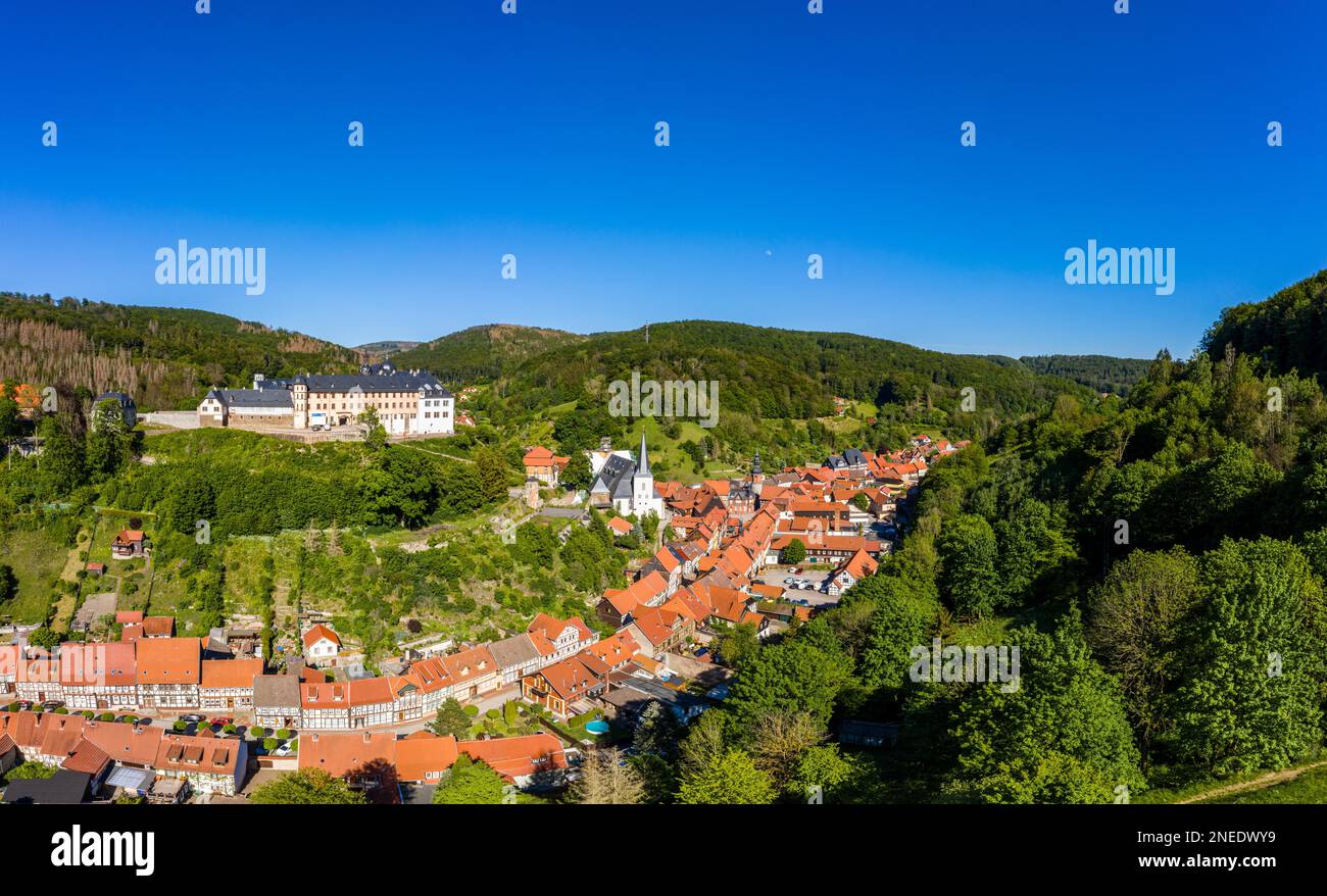 Stolberg in der europäischen Stadt Harz Stockfoto