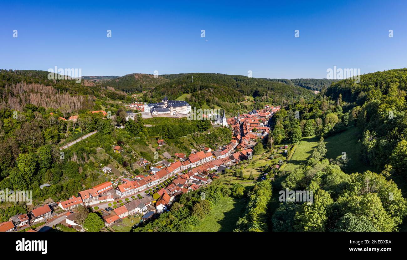 Stolberg in der europäischen Stadt Harz Stockfoto