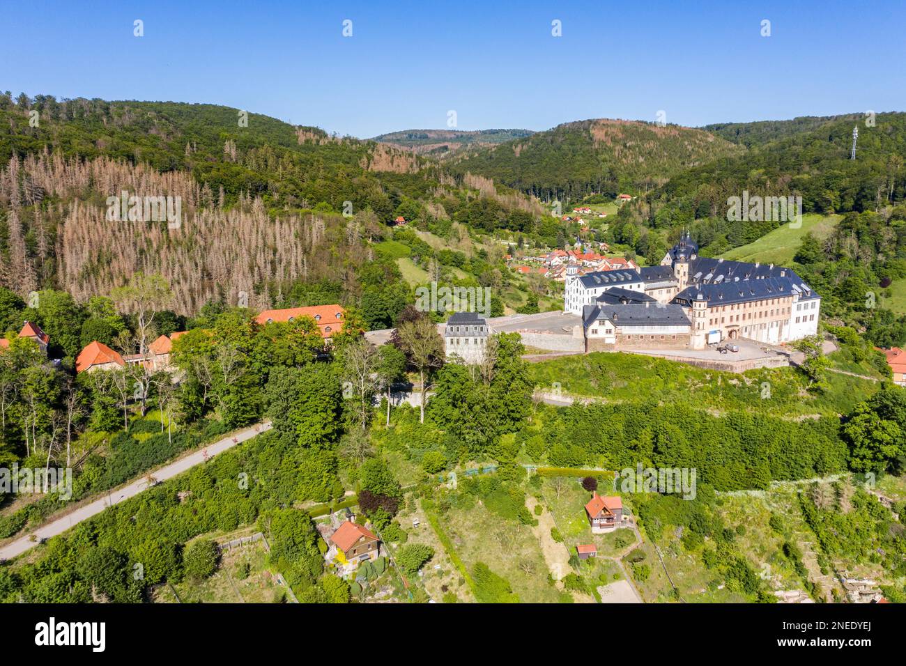Stolberg in der europäischen Stadt Harz Stockfoto