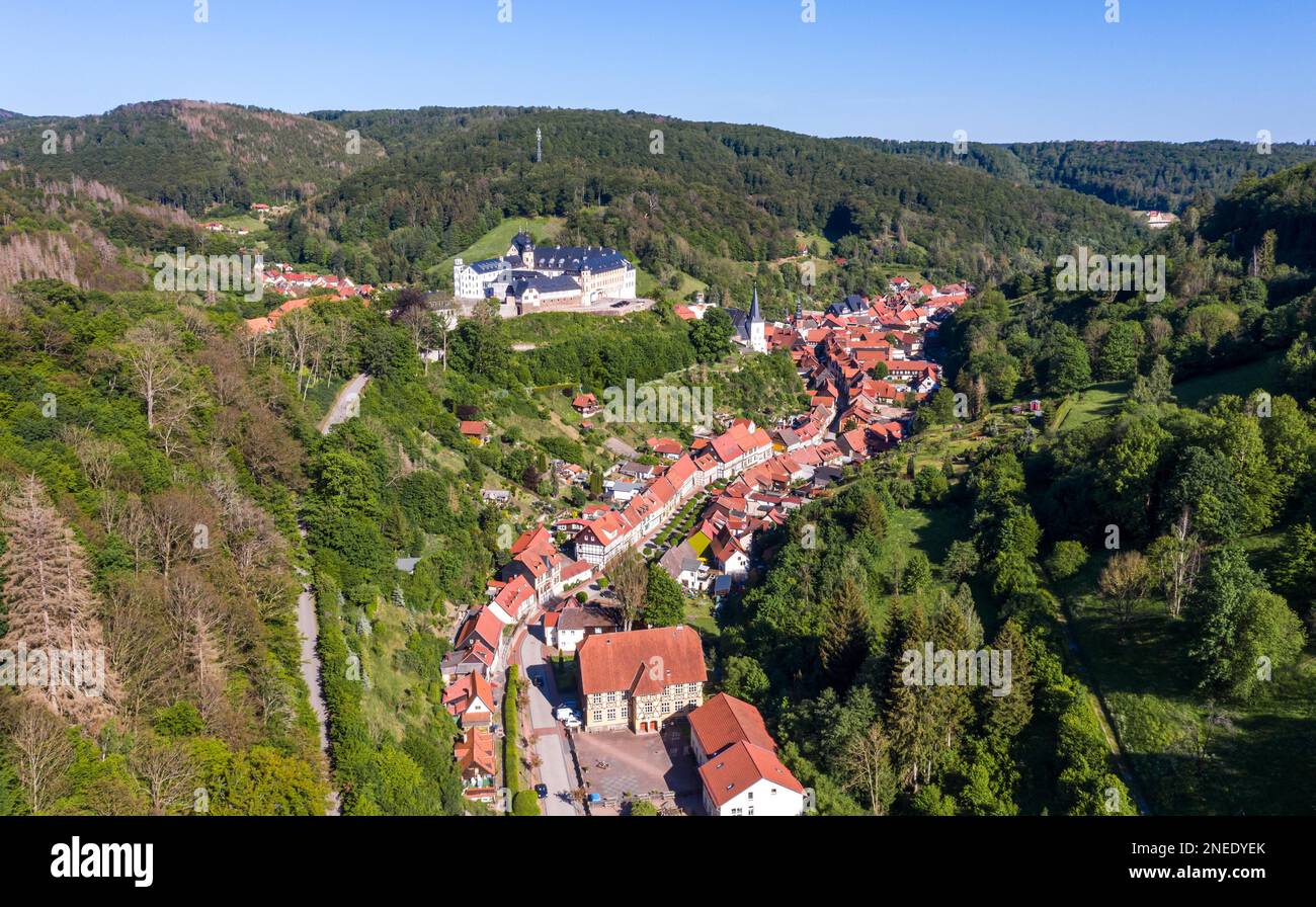 Stolberg in der europäischen Stadt Harz Stockfoto