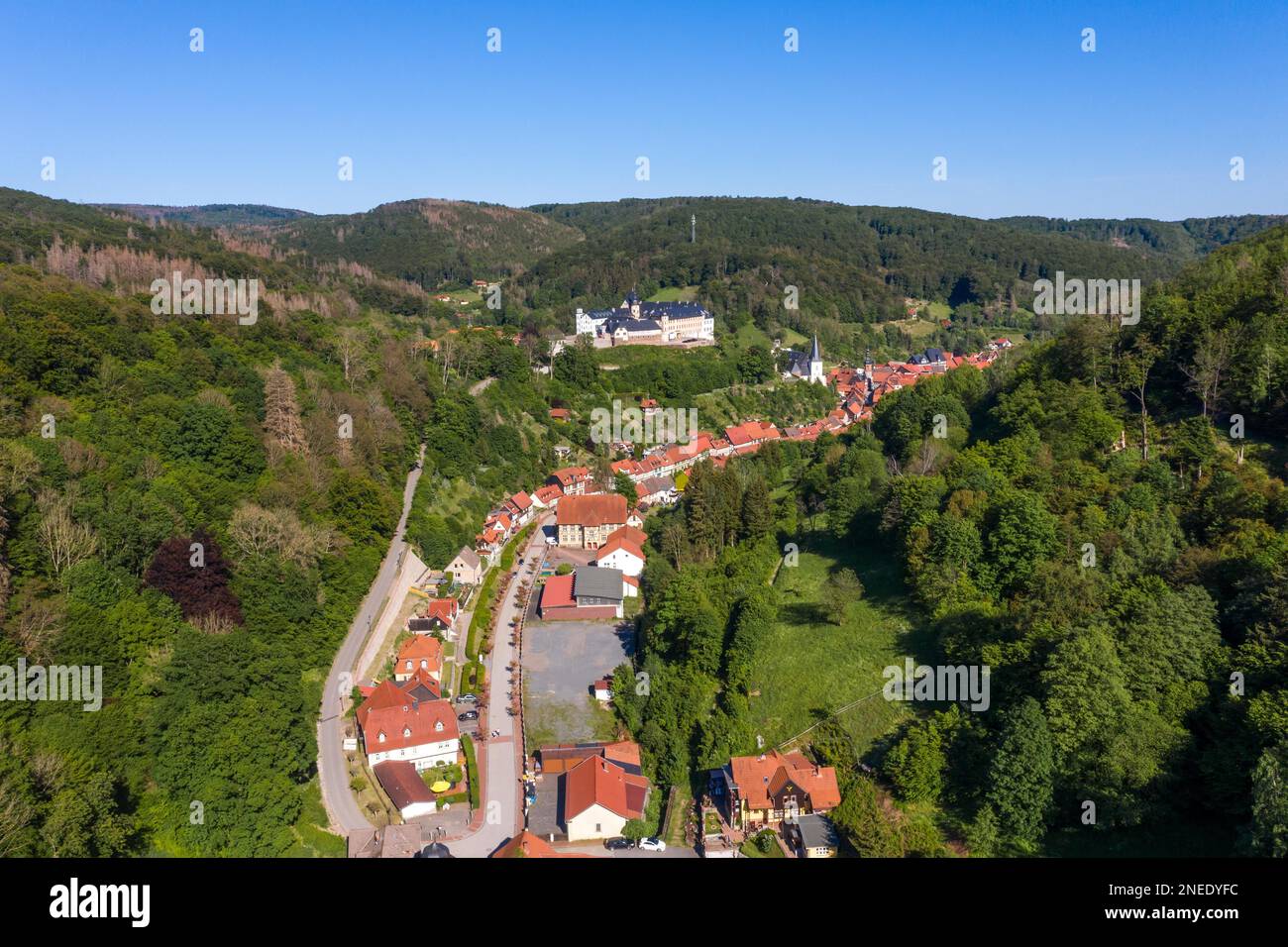 Stolberg in der europäischen Stadt Harz Stockfoto