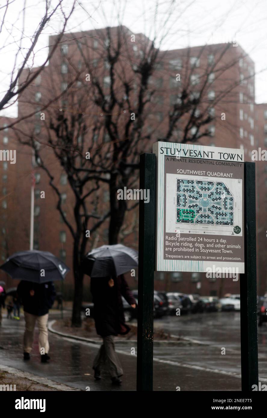 Stuyvesant Town, an Eastside apartment complex, is seen in New York