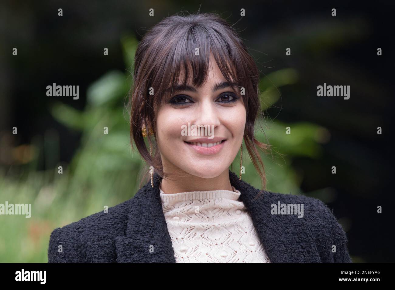 16. Februar 2023, Rom, Italien: Italienische Schauspielerin Chiara Celotto nimmt an der Fotoaufzeichnung der Fiktion „Resta con me“ in der RAI-Zentrale in Rom Teil (Bild: © Matteo Nardone/Pacific Press via ZUMA Press Wire), NUR REDAKTIONELLE VERWENDUNG! Nicht für den kommerziellen GEBRAUCH! Stockfoto