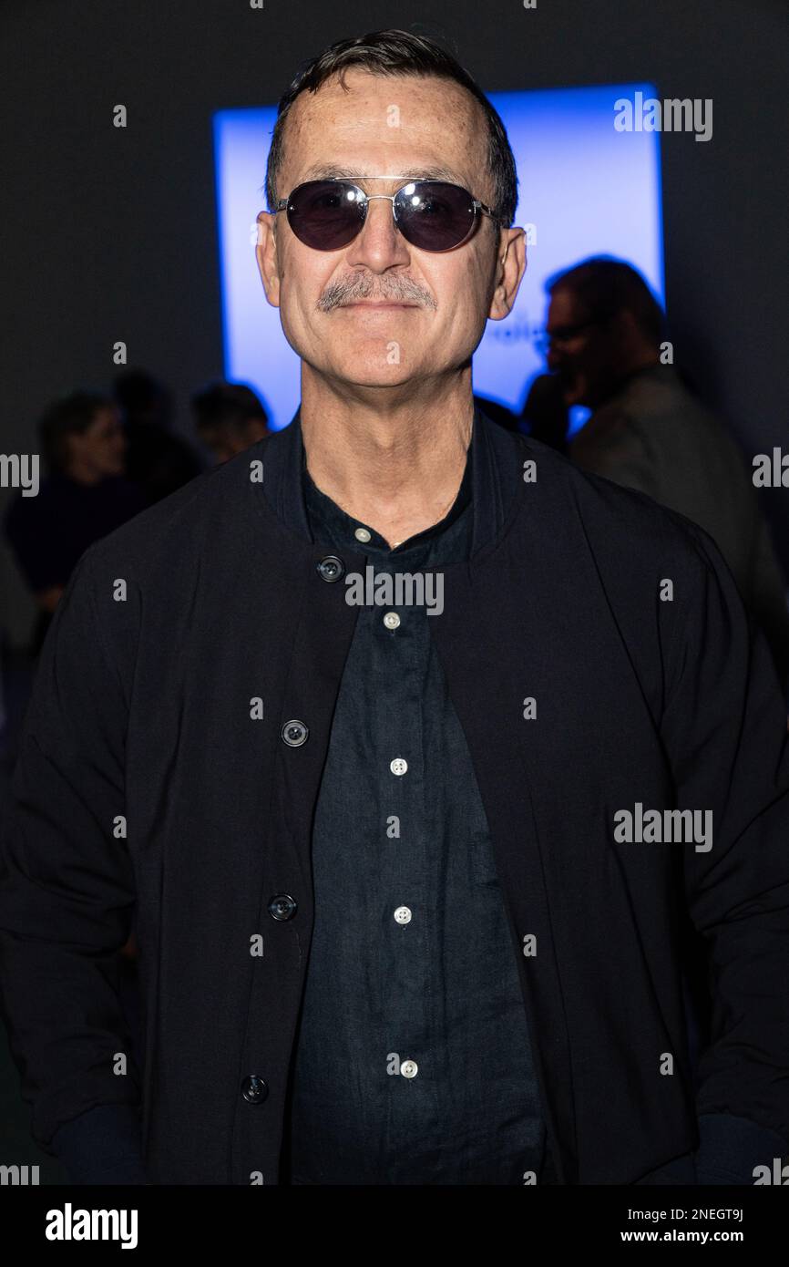 Steven Kolb besucht die Pamella Roland Show während der New York Fashion Week im Herbst 23 in den Spring Studios in New York am 14. Februar 2023 Stockfoto