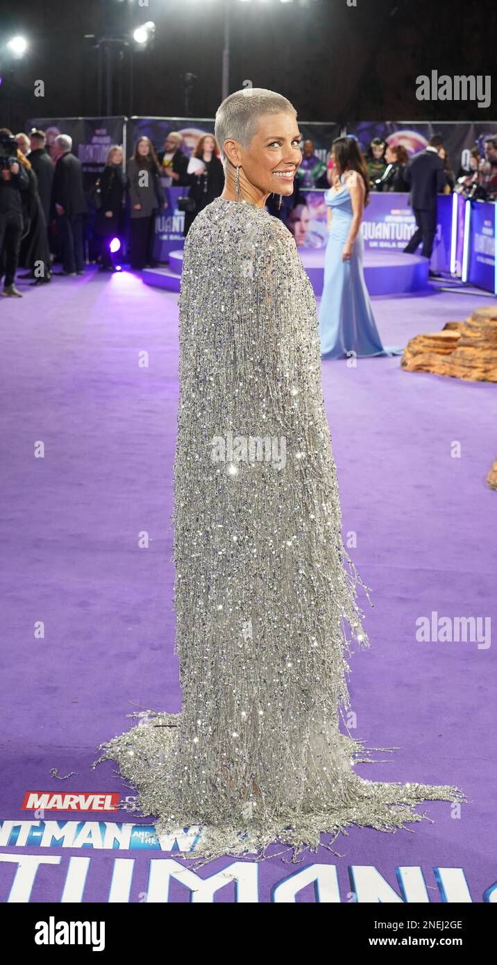 Evangeline Lilly besucht die Gala-Vorführung von Ant-man und The Wasp: Quantumania, im BFI Imax Waterloo in London. Foto: Donnerstag, 16. Februar 2023. Stockfoto