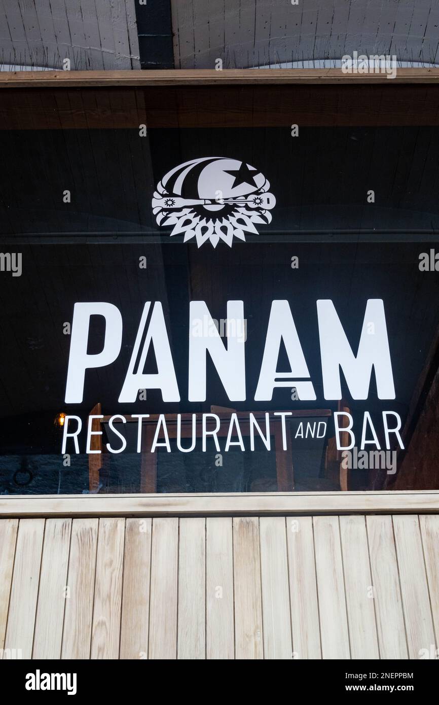 PANAM Restaurant und Bar Liverpool Stockfoto