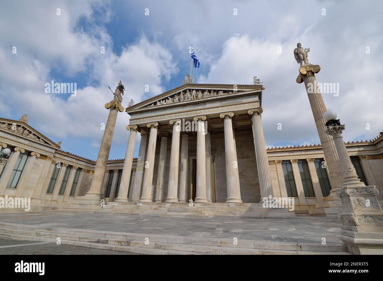 Akademie von Athen, Griechenland Stockfoto