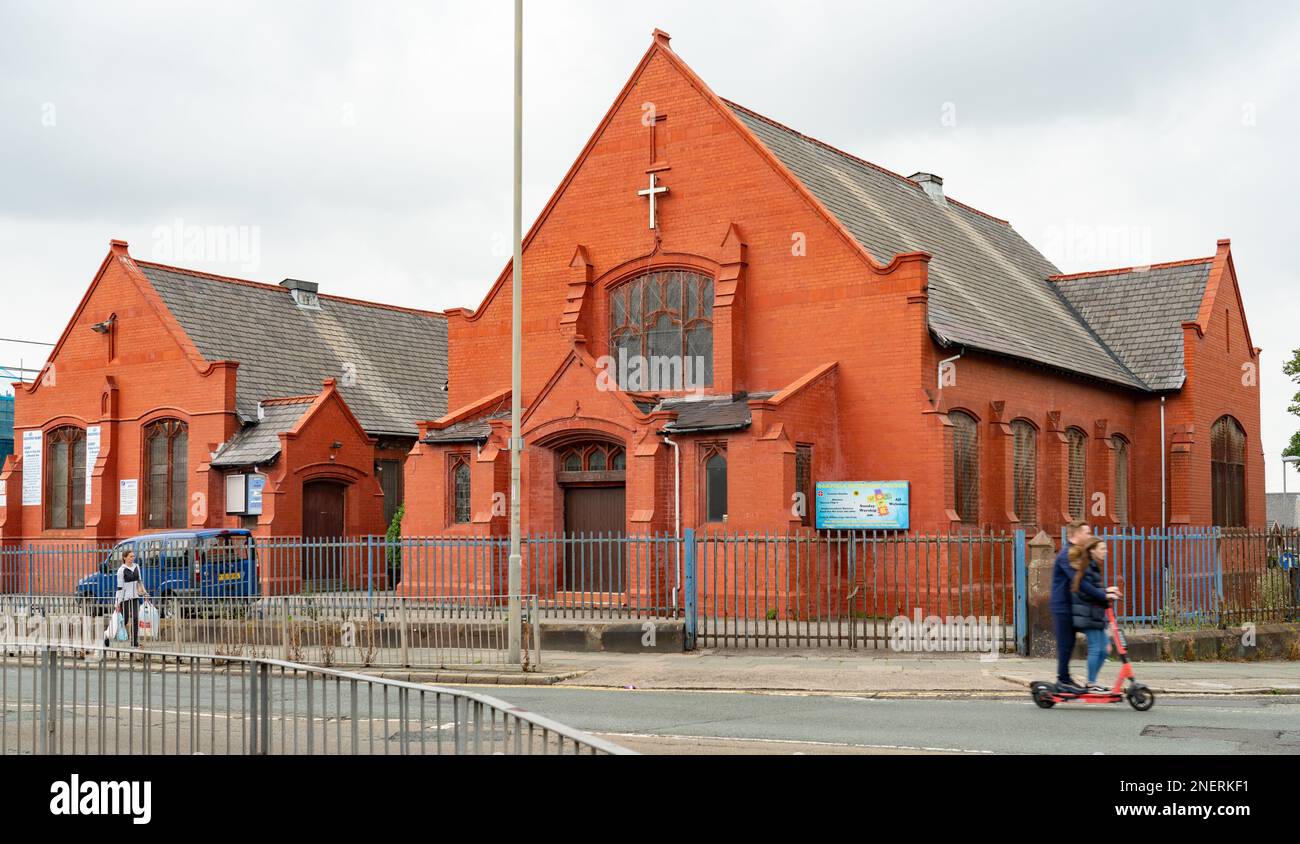 Methodist Church, Oakfield Road, Anfield, Liverpool. Abbildung: 2022. Stockfoto