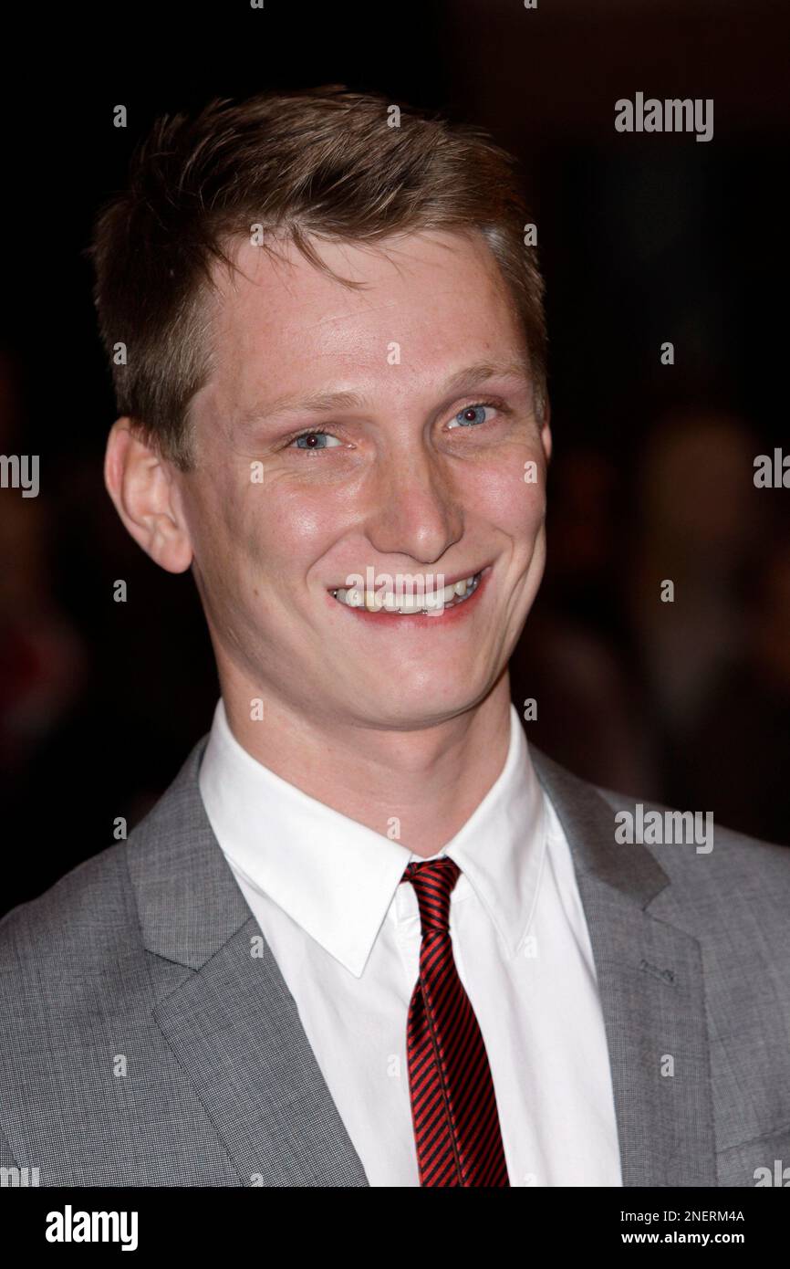 Director Tom Harper arrives for the premiere of the film 'The Scouting Book For Boys' during the London Film Festival in London, Wednesday Oct. 21, 2009. (AP Photo/Joel Ryan) Stockfoto