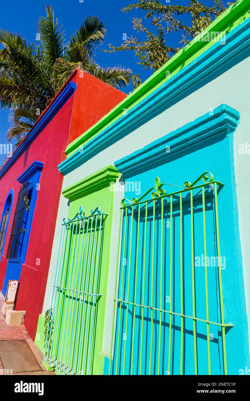 Angel Flores Street, Historische Altstadt, Mazatlan City, Sinaloa State, Mexiko Stockfoto