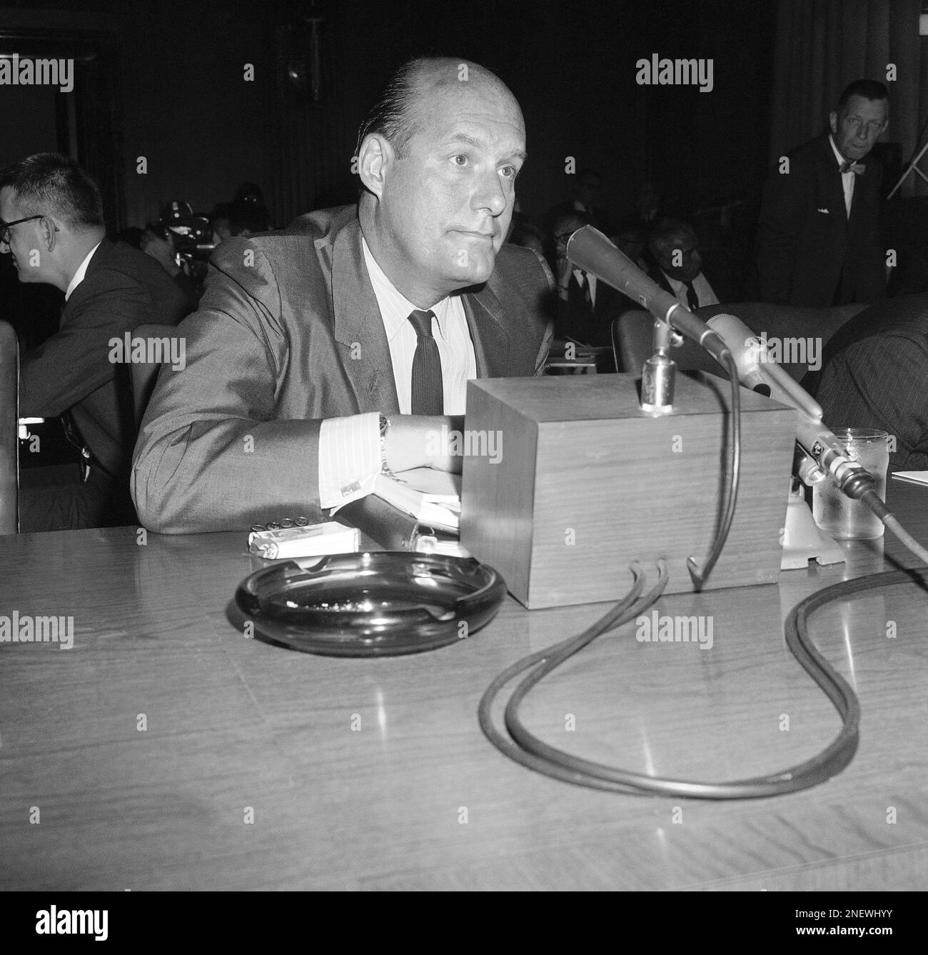 Attorney General Nicholas Katzenbach appears before the Senate