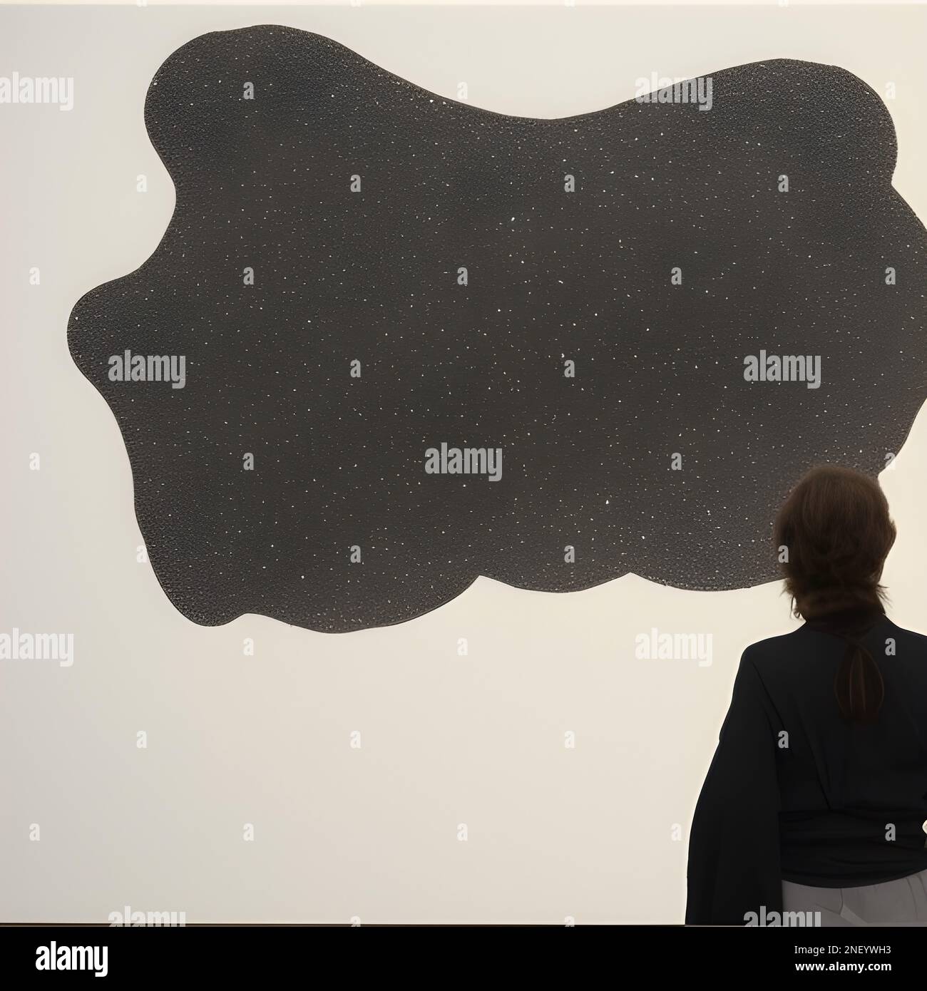 Surreale Illustration über den Suchenden und die dunkle Seite der Psyche. Stockfoto