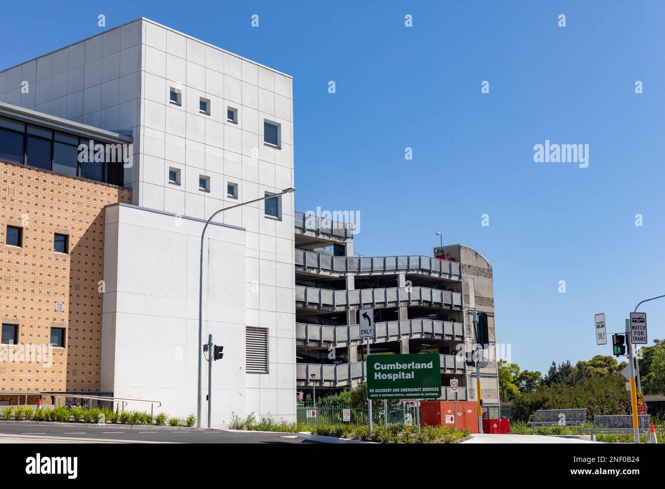 Cumberland Krankenhaus Westmead, öffentliches Krankenhaus, das psychiatrische Versorgung und psychische Behandlung Dienstleistungen für Bewohner von West-Sydney bietet,Australien Stockfoto