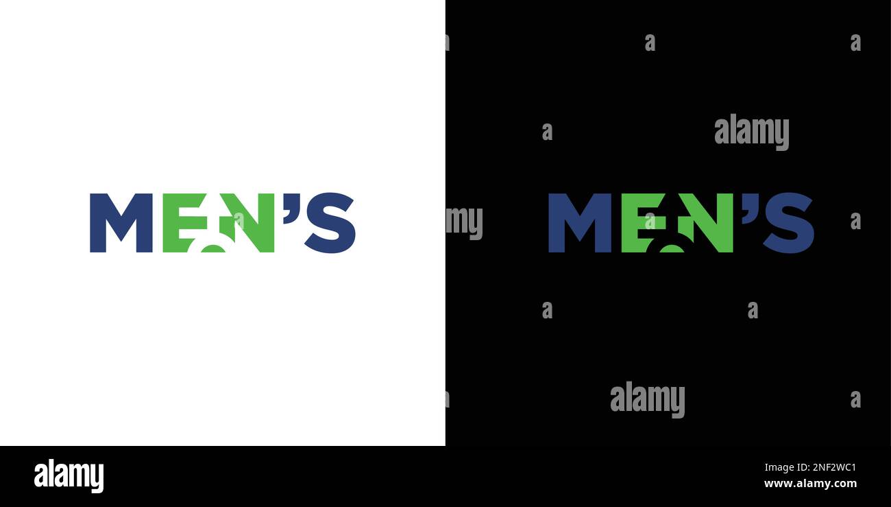 Einzigartiges und modernes Logo für die Gesundheit von Männern Stock Vektor