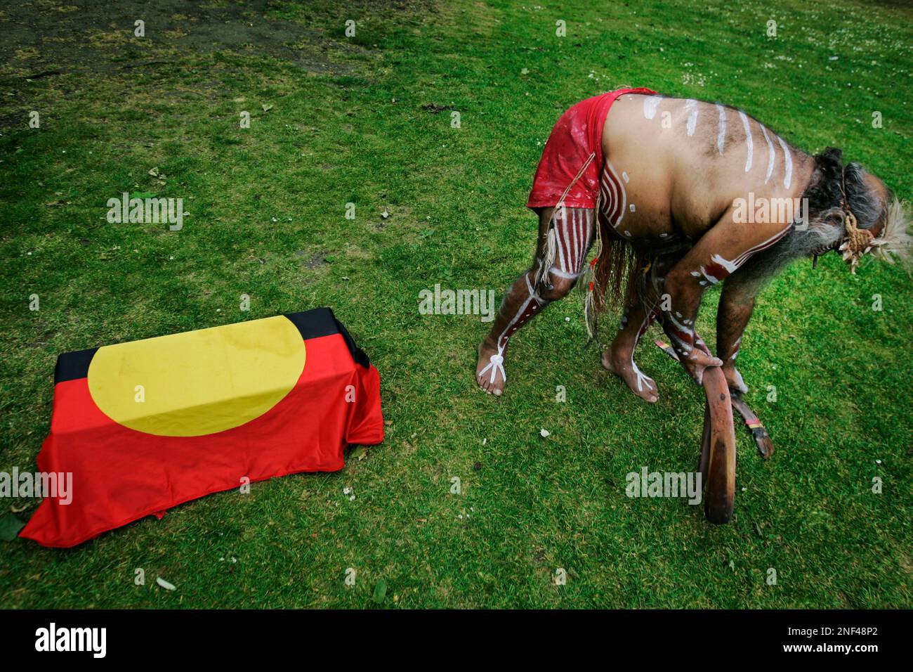 Aboriginal Ngarrindjeri elder Major Sumner from south Australia, in