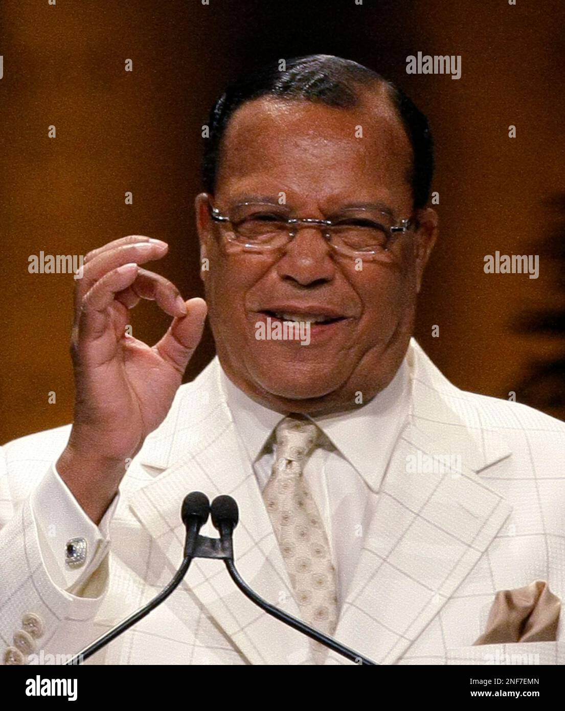 Minister Louis Farrakhan addresses the Saviours Day Convention in