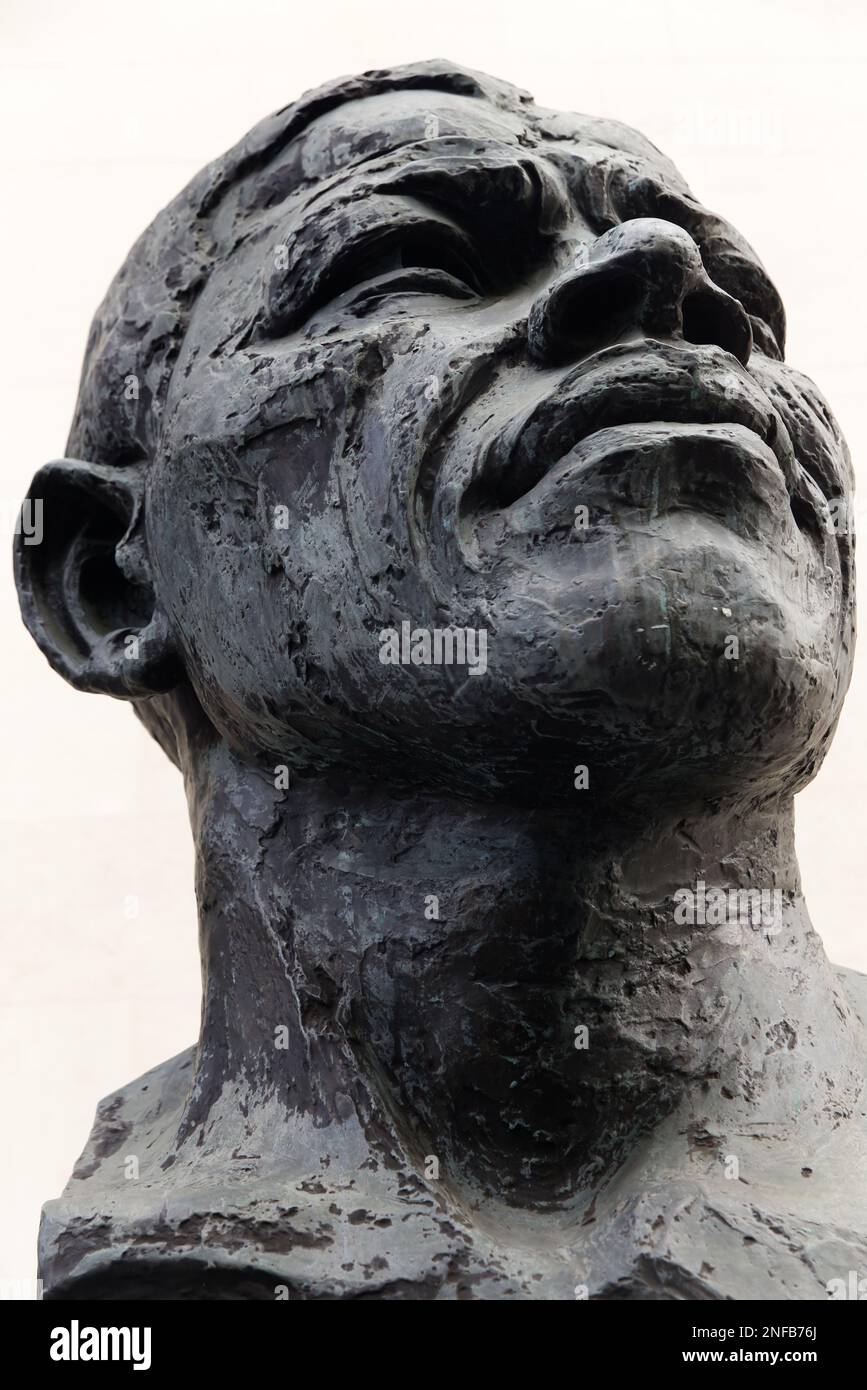Nelson Mandela Sculpture Am Südufer Stockfoto