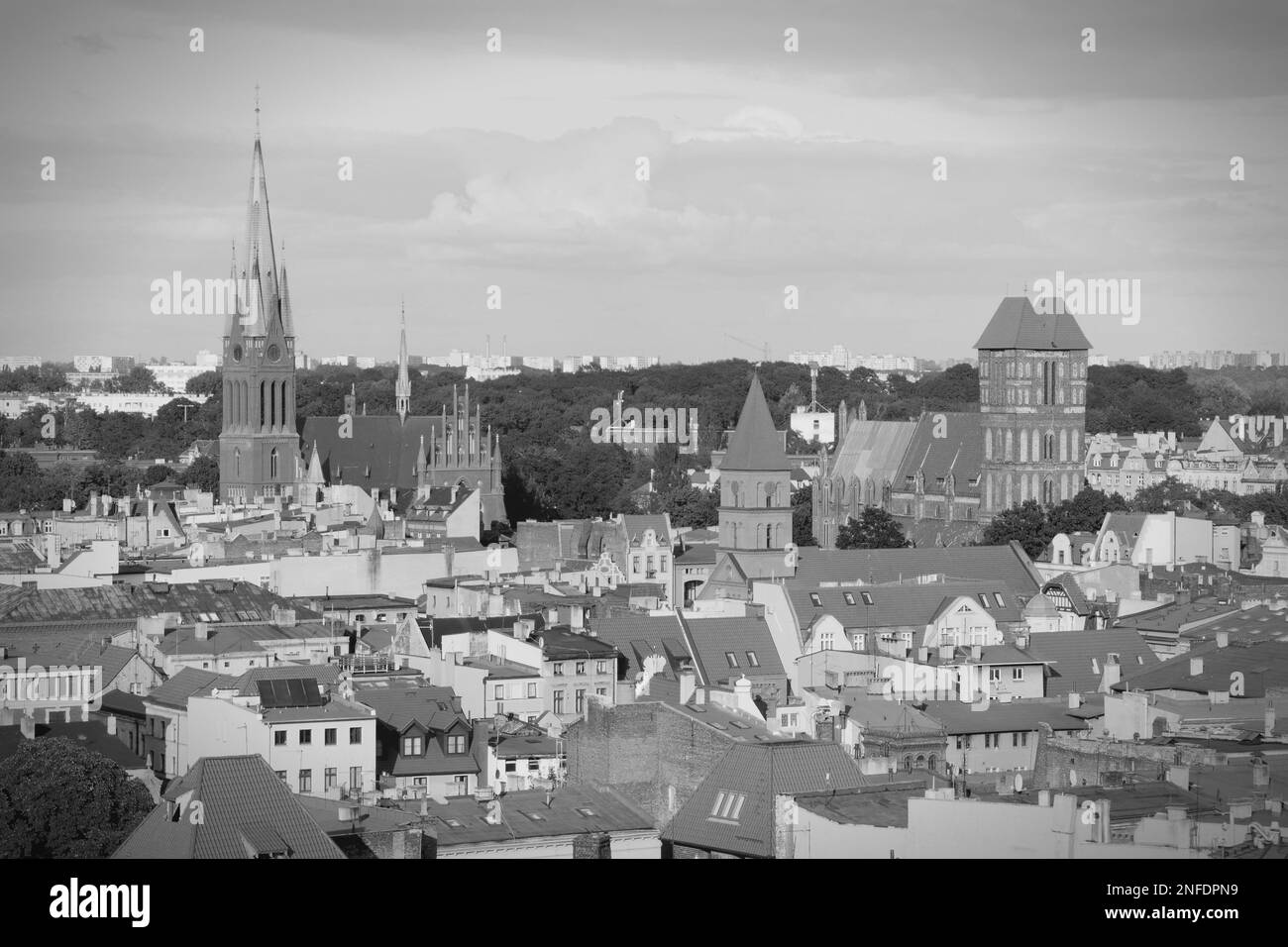 Torun, Polen - mittelalterliche Stadt aus der Vogelperspektive. Stockfoto