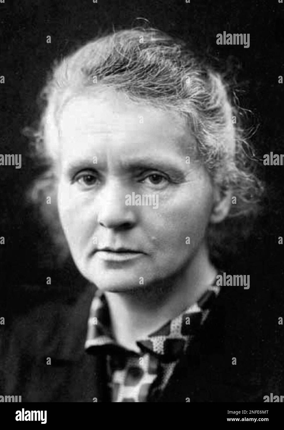 Marie Salomea Skłodowska–Curie Stockfoto