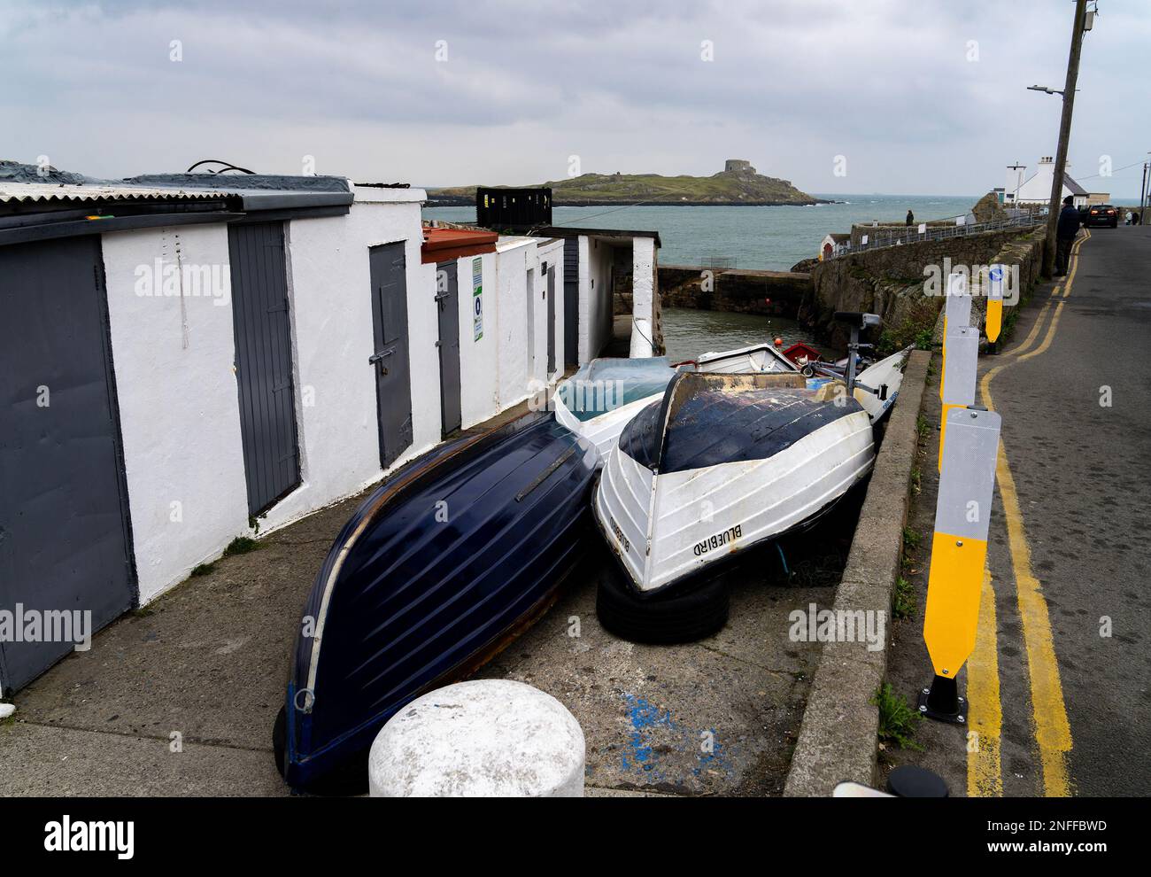 Dalkey Island vom Hafen von Coliemore Stockfoto