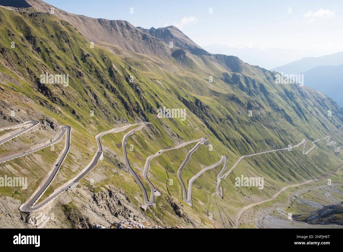 Italien. Trentino Alto Adige. Stelvio-Pass Stockfoto