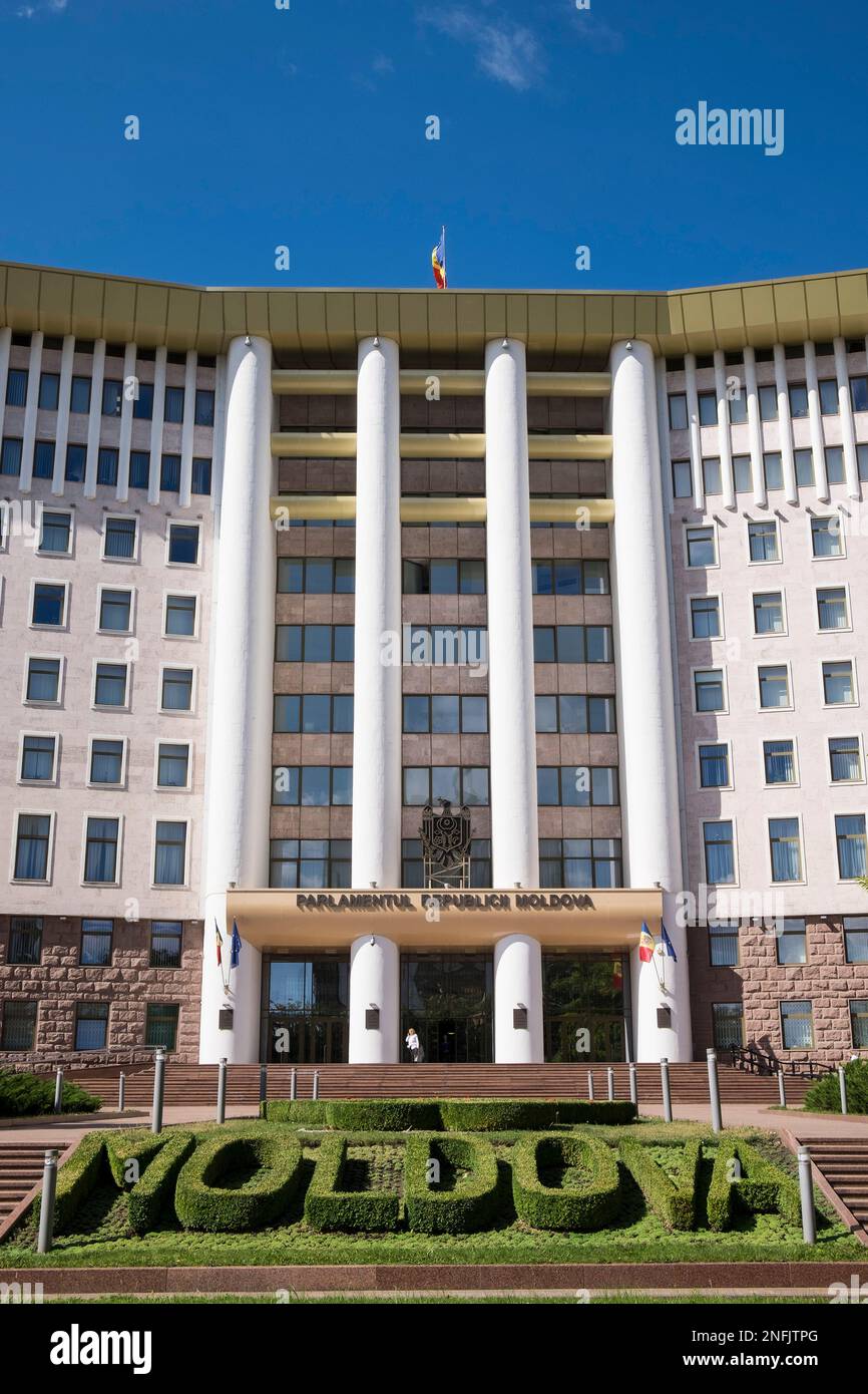 Moldawien. Chisinau. Parlamentsgebäude Stockfoto