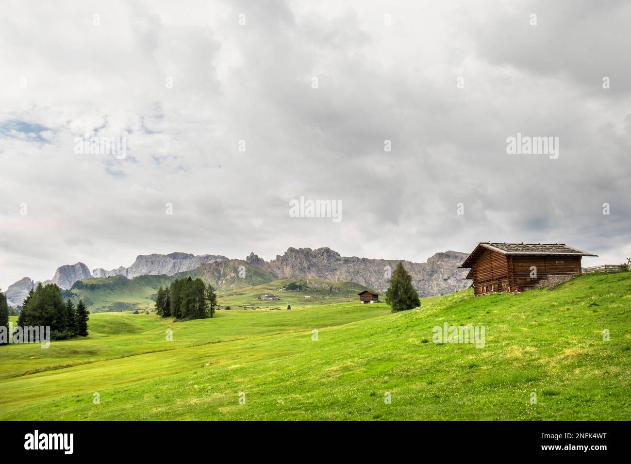 Italien. Trentino Alto Adige. Alpe di Siusi. Siusi Alp Stockfoto