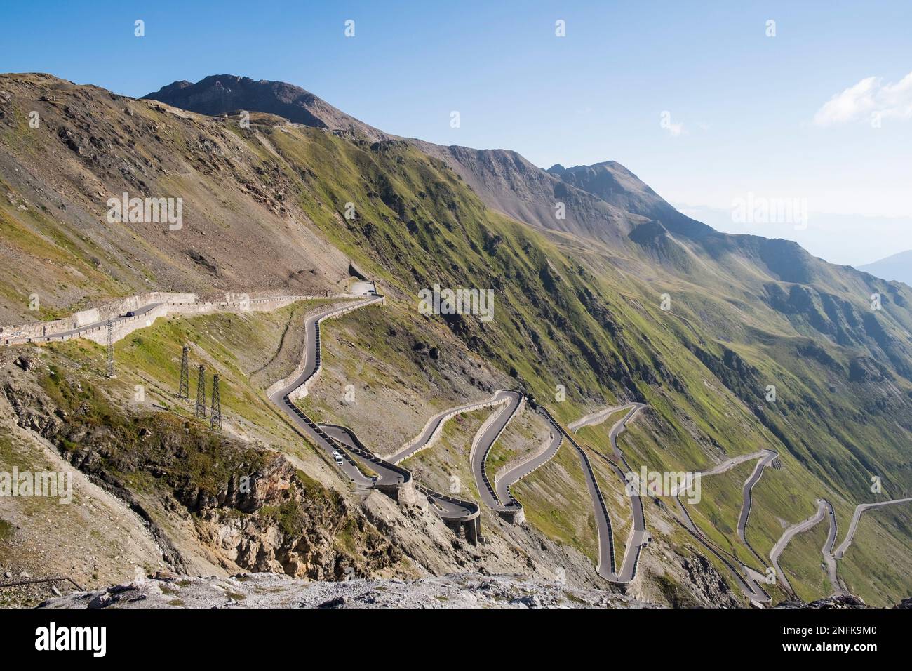 Italien. Trentino Alto Adige. Stelvio-Pass Stockfoto