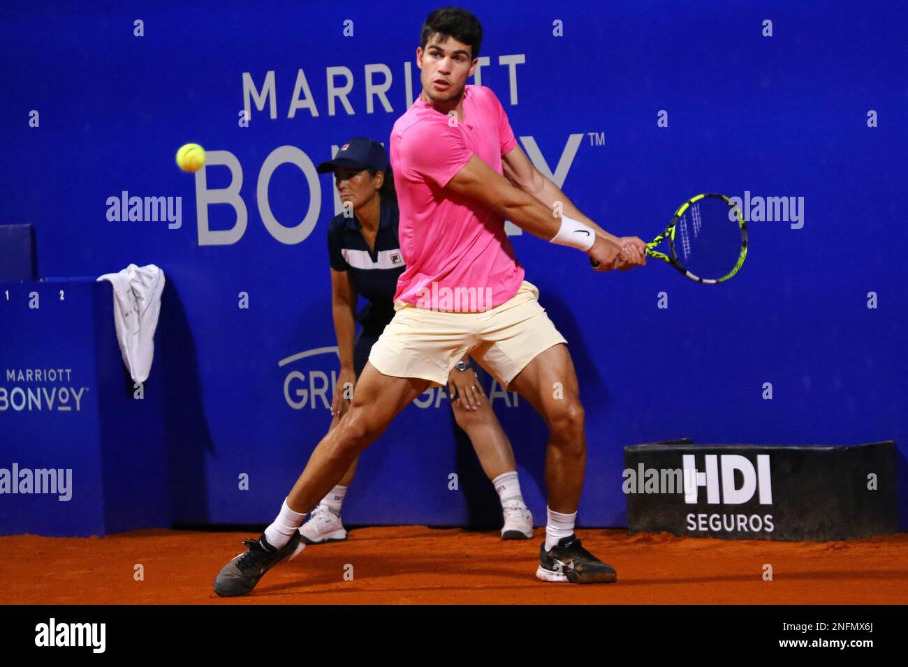 Carlos Alcaráz Tenista Español en el ATP de Buenos Aires Stockfoto